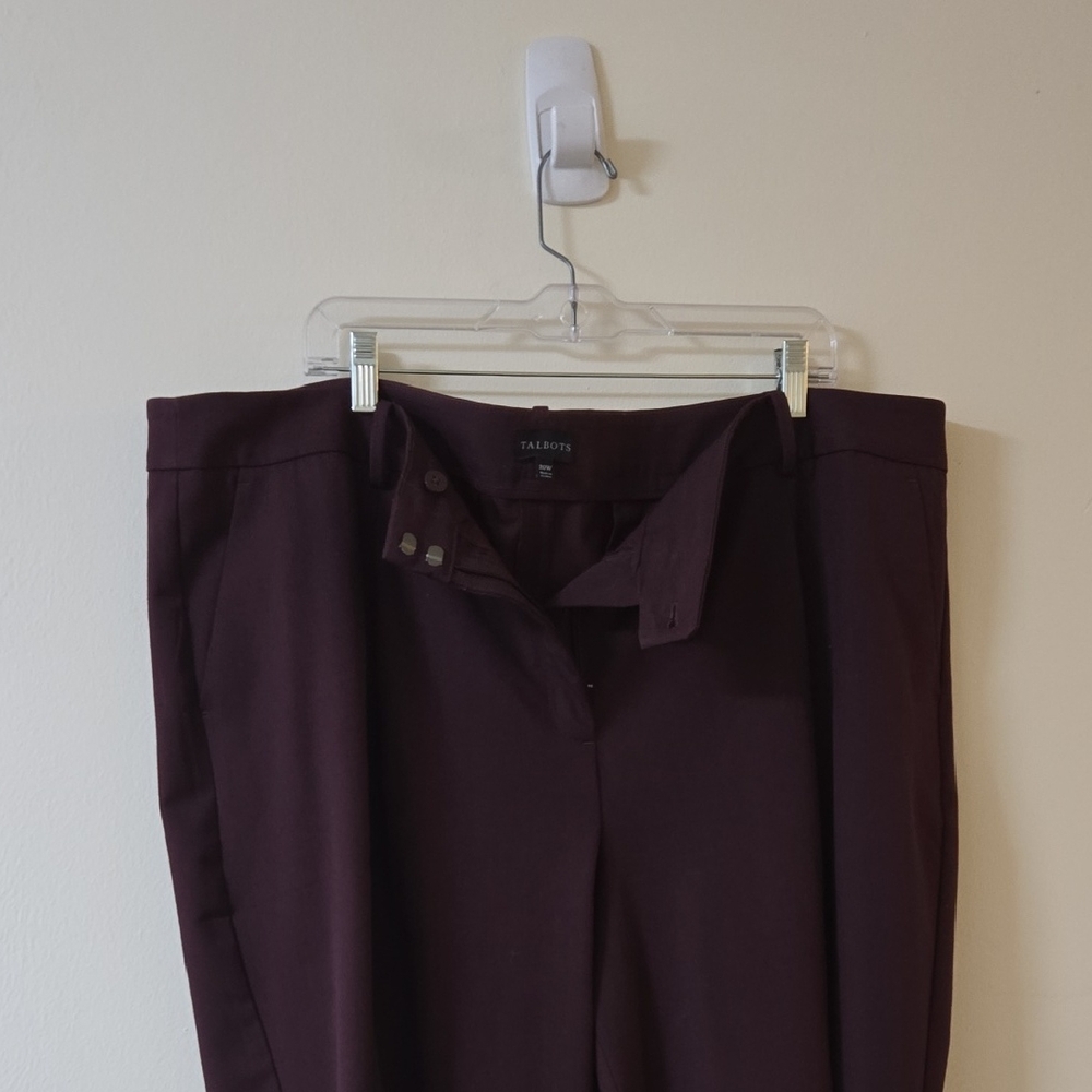 Talbots Women's Deep Wine Trousers